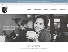 Tablet Screenshot of bellagoosecoffee.com